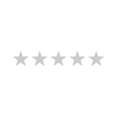 Zero stars customer quality symbol vector template