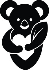 A cute cartoon bear animal vector illustration is isolated with a funny smile and a baby panda design