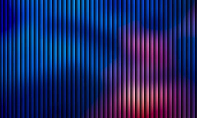 Vibrant abstract background with vertical lines and dynamic blue, pink, and purple light streaks, suggesting energy and movement