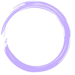 Soft lavender circular brush stroke with subtle texture, perfect for calm, elegant, or feminine design projects and overlays.
