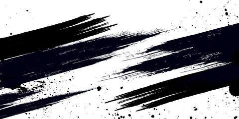 Grunge combination black texture brush stroke on white paper or background abstract. Simple grunge pattern. Sport grunge style.