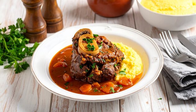 Beef Osso Buco with Polenta