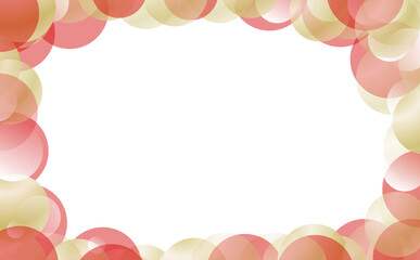 Red and Gold Circle Frame Background