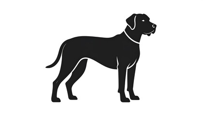 Fototapeta premium Silhouette of a standing dog (2)