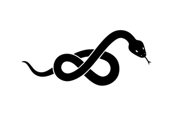 Obraz premium Snake: Vector Hand-Drawn Engraving Illustration, Isolated on White, Occult Poster, T-Shirt Print, Cover, Serpent, Mystical.