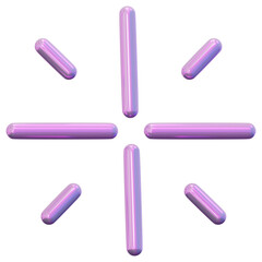 3D Holographic Sparkle Star Icon