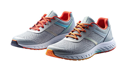 Sporty Sneakers Collection – Dual Running Shoe Designs Isolated on Transparent Background