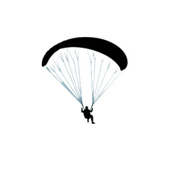 Person Paragliding in the Sky.