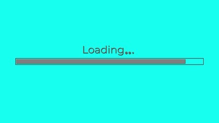 Clean loading progress bar motion animation for modern interface 4K UHD.