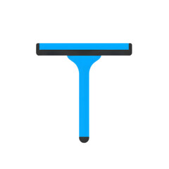Simple Blue Squeegee Tool for Cleaning Surfaces.