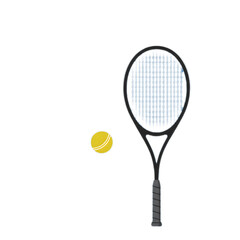 Tennis racket and ball ready for a game.