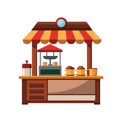 isolated baking station on white background