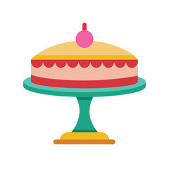 isolated cake stand on white background