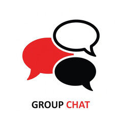 Group Chat Icon Vector Illustration
