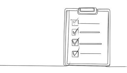 Simple checklist drawing