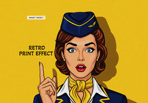 Retro Print Photo Effect