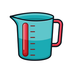 isolated measuring cup on white background