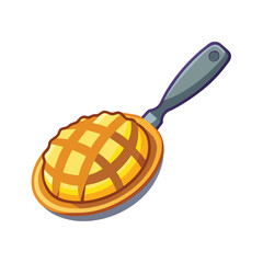 isolated pie server on white background