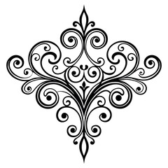 Elegant Vintage Scrollwork Ornament