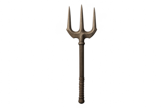 Ancient trident weapon symbolizing power and mythology