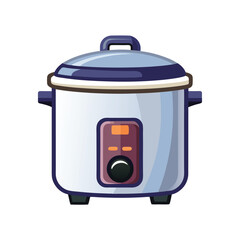 isolated electric rice cooker on white background
