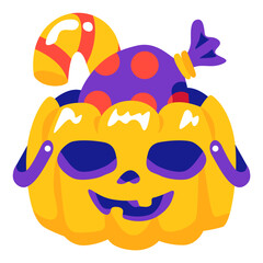 Pumpkins cute theme Halloween days