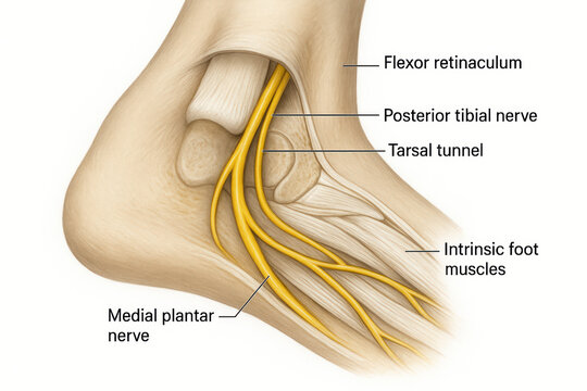 Foot Anatomy: Tarsal Tunnel, Nerves and Muscles
