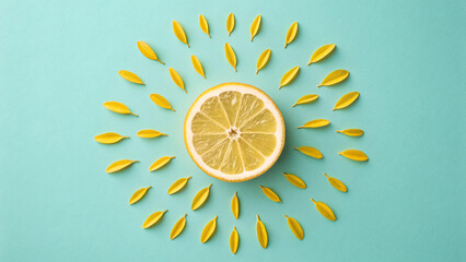 Bright lemon sun offers a refreshing burst of summer vitality.