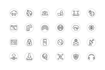 Internet Icon Vector Illustration for Online and Digital Concept