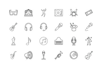 Music and Entertainment Icon Vector Illustration for Fun and Events