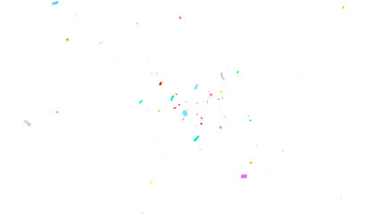 Multicolor confetti abstract background, Realistic Confetti on transparent. Colorful confetti explosion isolated on transparent background. 3D Golden Confetti PNG. Festival Colorful Gold Dust Sparkle.
