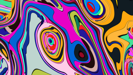 Colorful abstract liquid and fluid background for banner