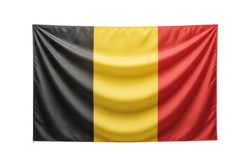 Fototapeta premium Proudly displaying vibrant Belgian flag waves majestically evoking national pride and celebration