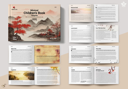 Minimal Children's Book Landscape