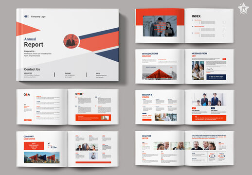 Annual Report Landscape Layout