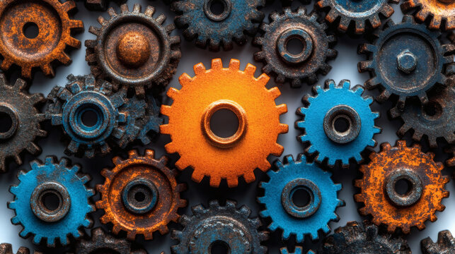 Gears interlocking pattern