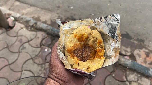 Sattu Makha sold by local Bihari vendor in India