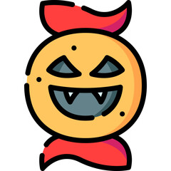Candy's Halloween theme vector