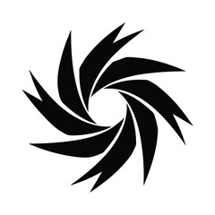 Black and white tribal tattoo design vector illustration of an agave plant with leaf and floral decoration