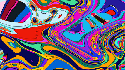 abstract colorful background with circles