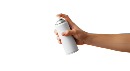 Spray Bottle Hand Holding White Plastic Trigger Nozzle Pump Cleaning