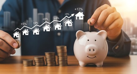 Saving Money for Real Estate Investment Growth.