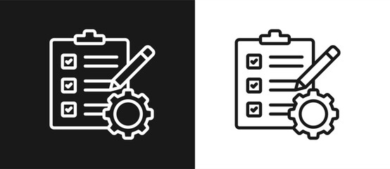 Project Management In Black And White Background