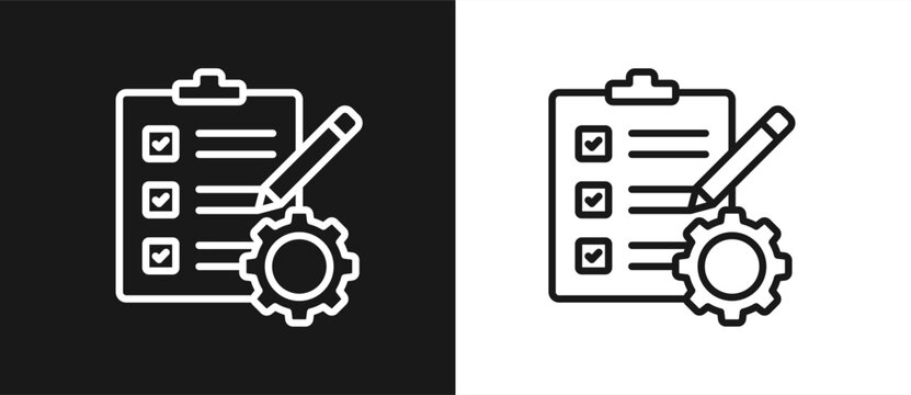 Project Management In Black And White Background