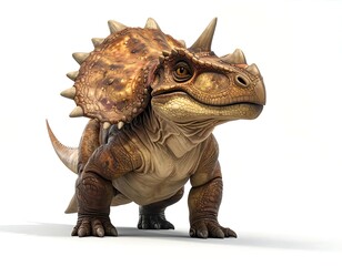 Naklejka premium 3D render of a young dinosaur