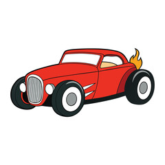 A hot rod classic coupe custom car with sleek curves, bold chrome details, low stance, and roaring engine, built for speed, style, and timeless automotive passion.
