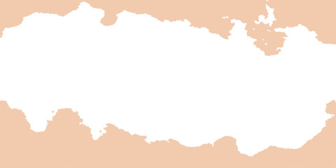 A torn old paper map frame of Europe and Spain vector illustration design