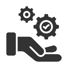 Resource Icon Glyph Style. Vector Illustration Design