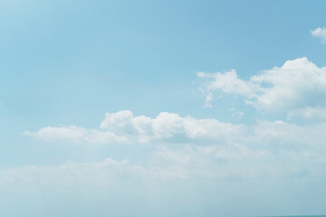 could and blue sky background