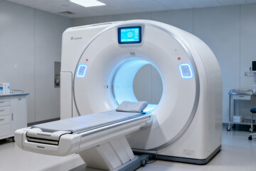 Medical imaging machine in a clinical room